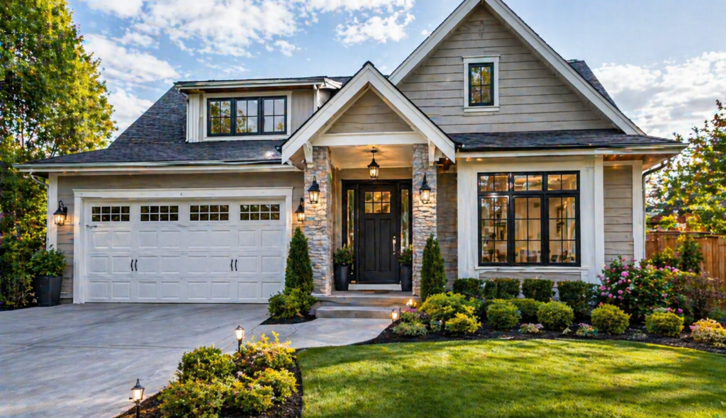 Well-maintained home showing simple ways to increase property value through curb appeal improvements