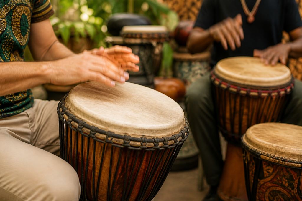 Rhythmic pulsamento demonstration showing percussion techniques and natural musical flow