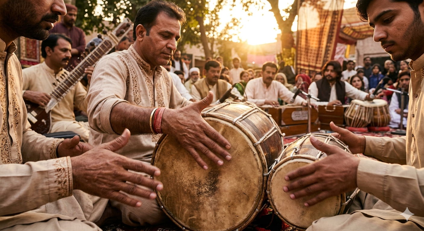 Rhythmic pulsamento demonstration showing percussion techniques and natural musical flow