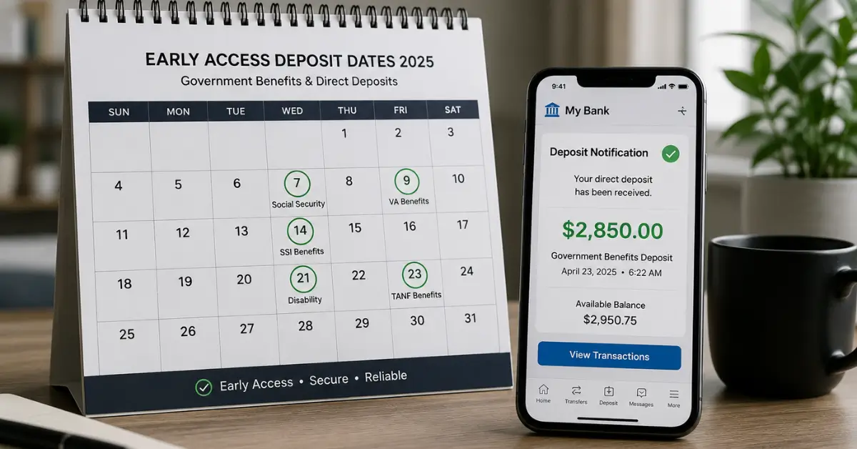 2025 Early Access Deposit Dates: Complete Schedule Guide
